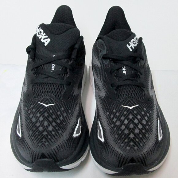 Hoka Women's Clifton 9 Sneaker, Black/White, 7,5 - Picture 10 of 12